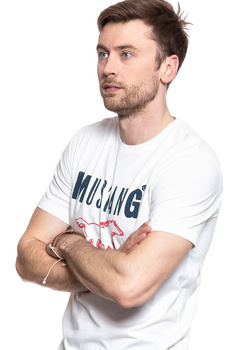 MUSTANG T SHIRT Logo Tee CLOUD DANCER 1007252 2020