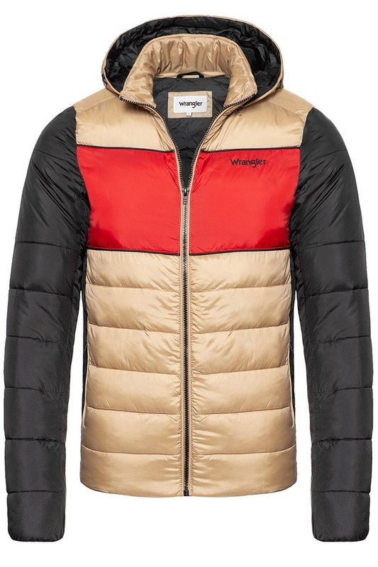 KURTKA ZIMOWA WRANGLER 3COL PUFFER JKT CLAY BEIGE W4729WMWM 112129026
