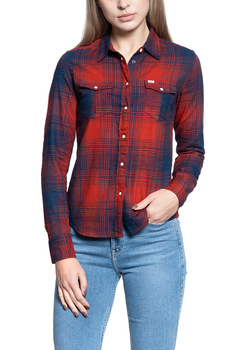 DAMSKA KOSZULA MATERIAŁOWA LEE REGULAR WESTERN SHIRT RED OCHRE L45SGBOE 112110476