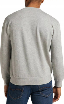LEE CREW SWS MĘSKA BLUZA KLASYCZNA LOGO NADRUK GREY MELE L82SEI37 112122172