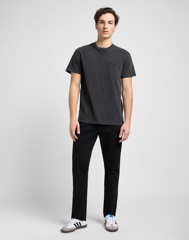 MESKA KOSZULKA LEE RELAXED POCKET TEE WASHED BLACK 112334746