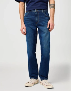 MESKIE SPODNIE WRANGLER TEXAS SLIM VINTAGE STORM 112362312