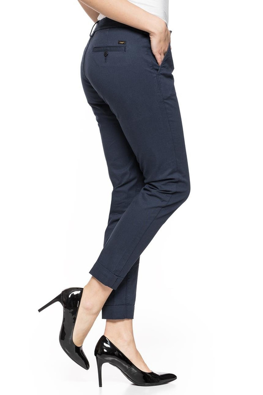 SPODNIE LEE DAMSKIE CHINO FRENCH NAVY L310GK84