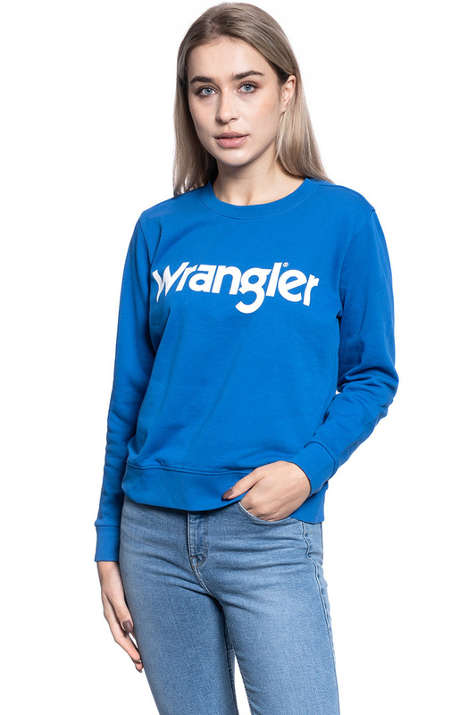 BLUZA DAMSKA WRANGLER CREW SWEAT BLUE W6Z1HYX05 112130857