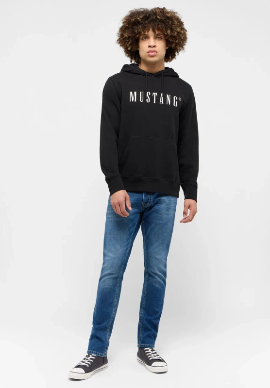 Męska bluza nierozpinana Mustang Style Bronson Black 1014687 4142