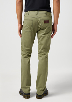 MESKIE SPODNIE WRANGLER GREENSBORO DUSTY OLIVE 112362347