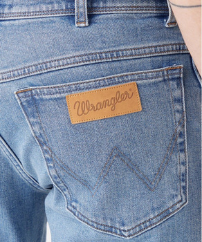 WRANGLER TEXAS SLIM MĘSKIE SPODNIE JEANSOWE GREEN STEEL W12SJX31Z 112145798