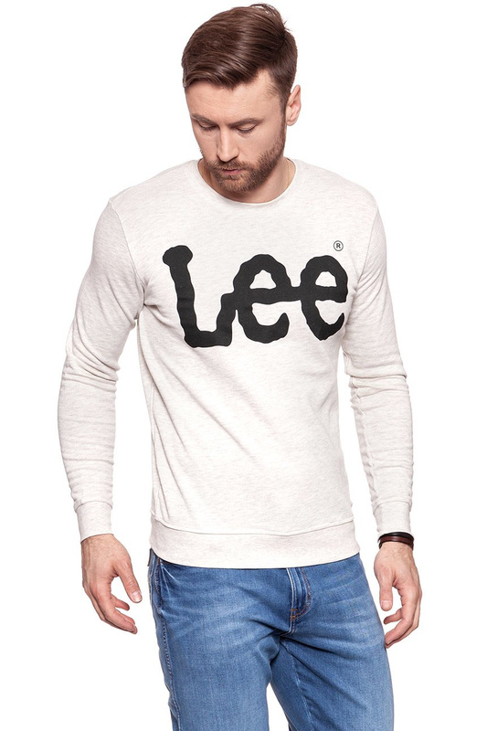 BLUZA MĘSKA LEE LOGO SWS ECRU MELE L80AOT48