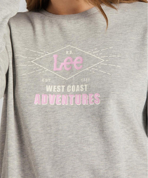 DAMSKA BLUZA LEE SEASONAL LOGO SWS GREY MELE L36LEJ37 112107884