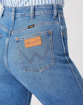 SPODNIE DAMSKIE WRANGLER MOM JEANS SUMMER HAZE W246C427G 112127936