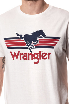 KOSZULKA WRANGLER GRAPHIC LOGO TEE OFF WHITE W7B27FK02 112131437