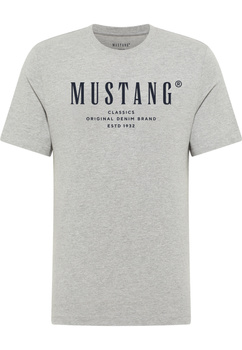 Męski T-Shirt Mustang Style Alex Mid Grey Mélange 1017330 4140
