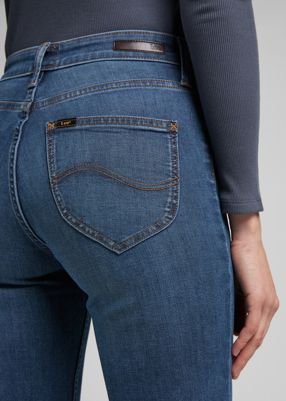 LEE MARION DAMSKIE SPODNIE JEANSOWE STRAIGHT MID WORN L301CGMZ 112319926