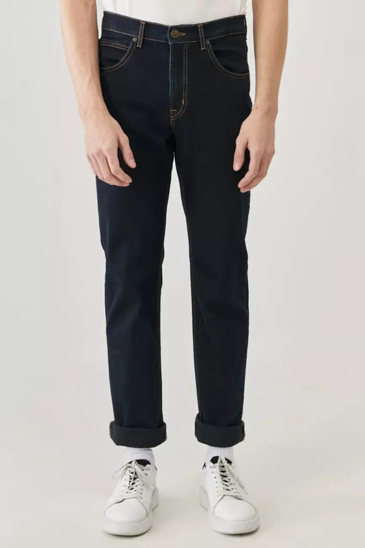 LEE BROOKLYN STRAIGHT MĘSKIE SPODNIE JEANSOWE BLUE BLACK L45271HH 112110078