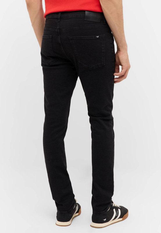 Męskie Spodnie jeansowe Mustang Style Frisco Skinny Denim Black 1016792 4000 902