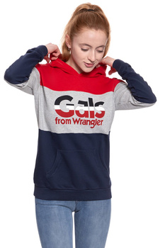 WRANGLER KABEL HOODIE NAVY W604OHY35 112130391