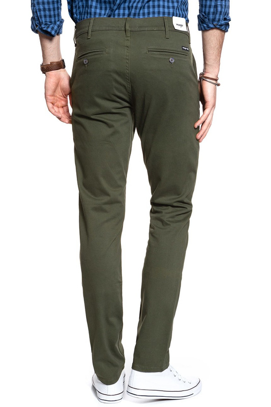 WRANGLER SPODNIE MĘSKIE CHINO IVY GREEN W16LA1XIX 112127302