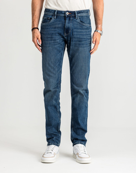 Męskie Spodnie Jeansowe Marvin Straigh Used Mid Stone Blue Denim Proste 1047981 10119