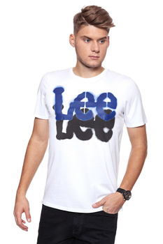 LEE T SHIRT LOGO TEE WHITE L65ZAI12