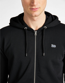 LEE BASIC ZIP THROUGH MĘSKA BLUZA Z KAPTUREM KANGURKA BLACK L80KSP01 112121423