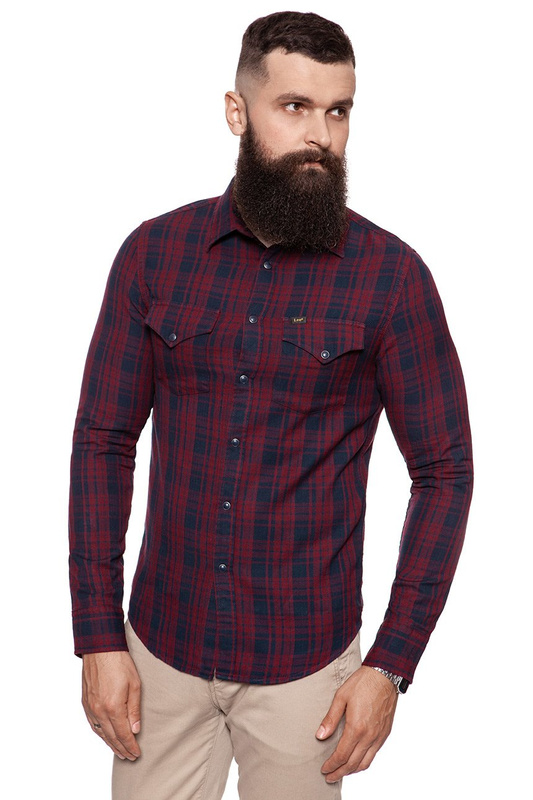 LEE WESTERN SHIRT TAWNY PORT L644CUDE