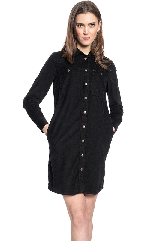 LEE WORKSHIRT DRESS DAMSKA SUKIENKA BLACK L50SMR01 112111405