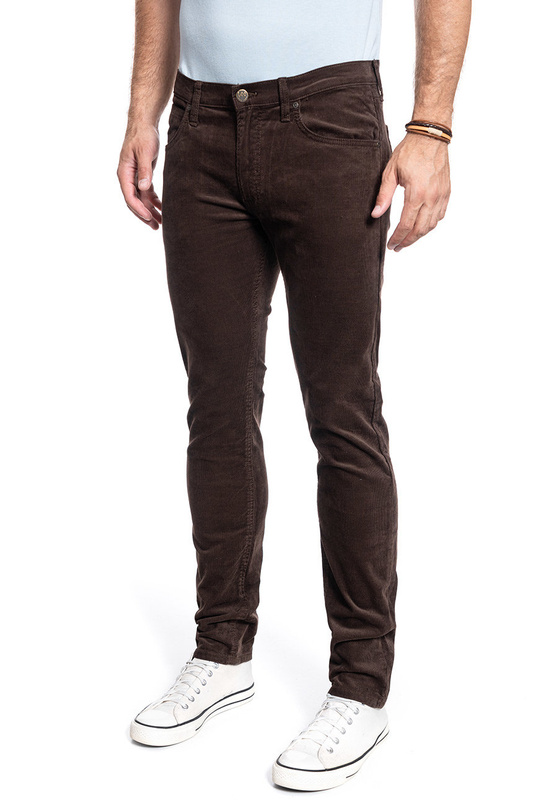 SPODNIE MĘSKIE LEE LUKE WINTER BROWN L719RL52 112119345