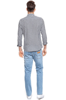 WRANGLER SPODNIE MĘSKIE TEXAS SLIM BLUEGENICS W12SP1136 112126512