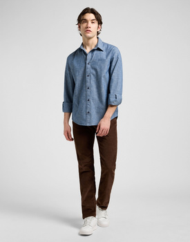 MESKA KOSZULA LEE PATCH SHIRT RINSE 112370569