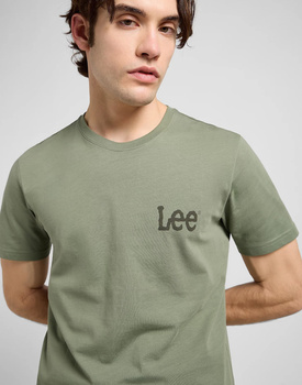 MESKA KOSZULKA  LEE MEDIUM WOBBLY LEE TEE OLIVE STONE 112370505