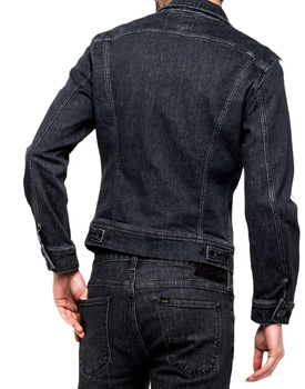 LEE SLIM RIDER RETRO MĘSKA KURTKA JEANSOWA BASELINE BLACK L89RRGAW 112123902