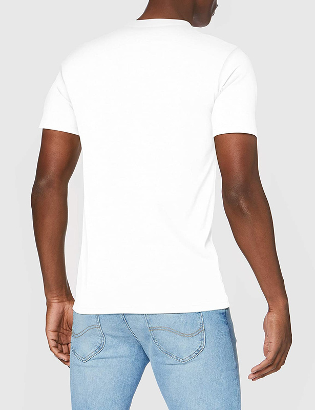 LEE SS TONAL FLOCK LOGO MĘSKI T-SHIRT WHITE L62SFE12 112114822