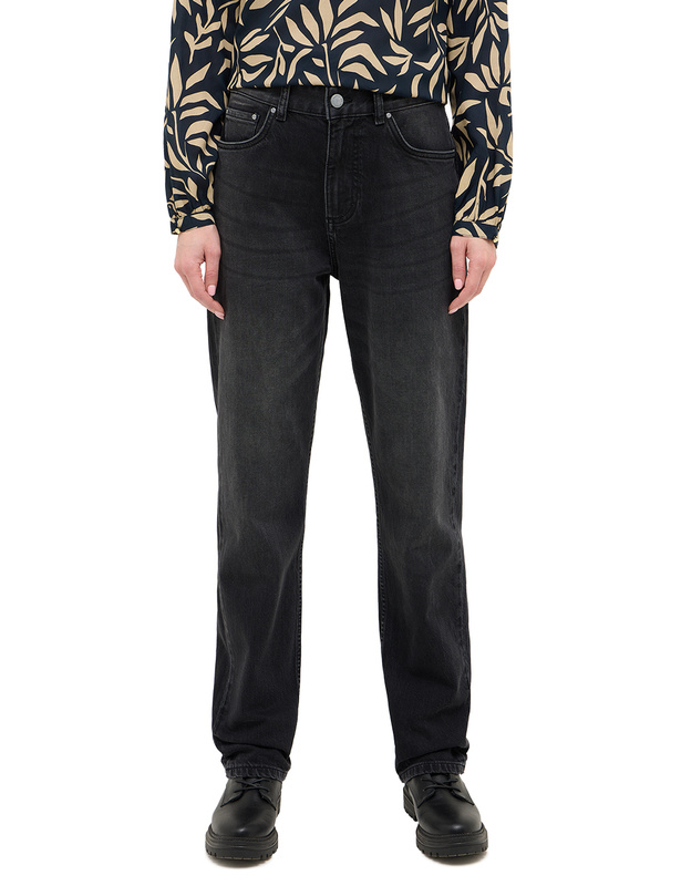 Damskie Spodnie Jeansowe Mustang Style Brooks Straight Denim Black 1016922 4000 840