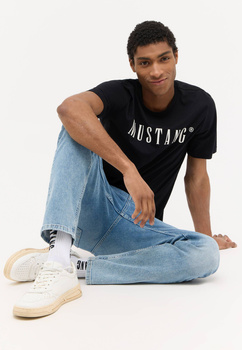 Męski T-Shirt Koszulka MUSTANG Style Austin Black 1014695 4142