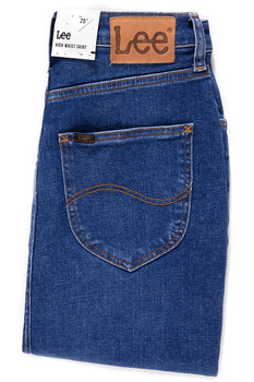 SPÓDNICA JEANSOWA LEE HIGH WAIST SKIRT TRUE BLUE L38QROPB 112108313