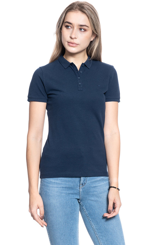 DAMSKA KOSZULKA POLO WRANGLER POLO NAVY W7Q1K4114 112132073
