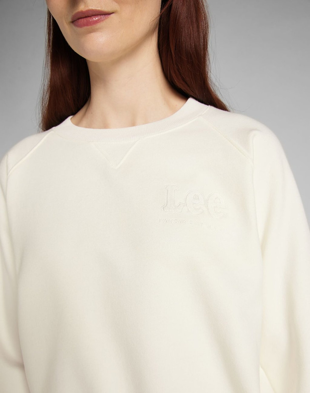 LEE VINTAGE CROPPED SWS DAMSKA BLUZA WHITE CANVAS L36ETXRR 112139952