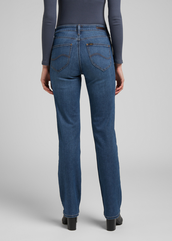 LEE MARION DAMSKIE SPODNIE JEANSOWE STRAIGHT MID WORN L301CGMZ 112319926