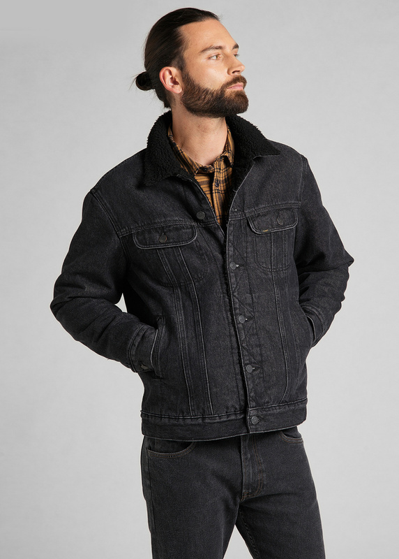 LEE SHERPA JACKET BLACK STONE L87AFFKO 112140957