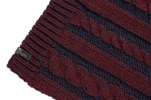 WRANGLER ZESTAW CABLET HAT RHUBARB RED W0M09U2RO W0S09U2RO
