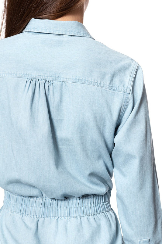 DAMSKA SUKIENKA LEE DENIM DRESS FADED BLUE L50ZBISQ 112111459