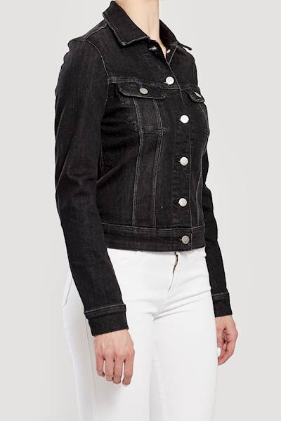 LEE SLIM RIDER DAMSKA KURTKA JEANSOWA BLACK ORRICK L541DWJN 112112643