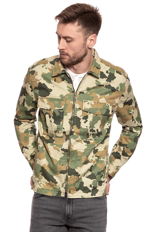 KURTKA LEE FATIQUE OVERSHIRT CAMOUFLAGE L66QCW03 112116625