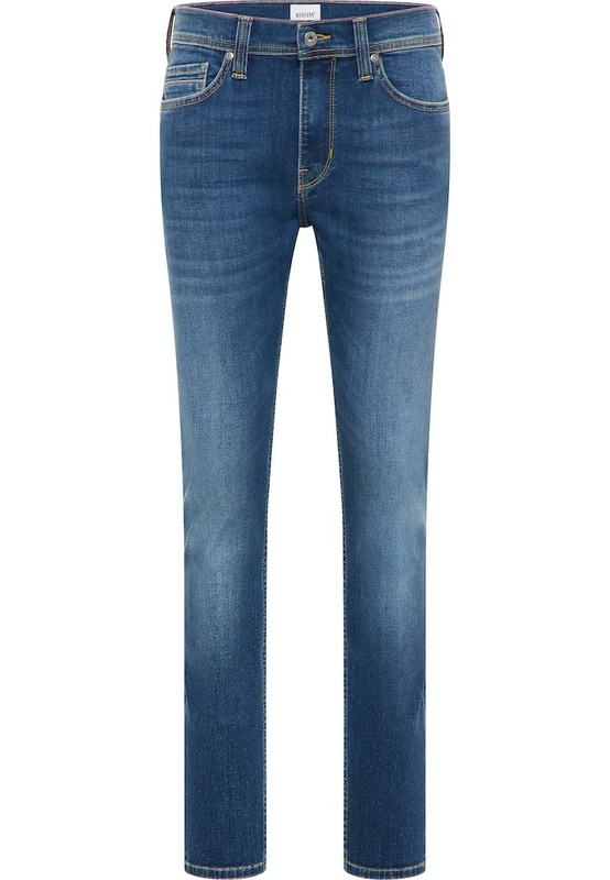 Męskie Spodnie Jeansowe Mustang Style Vegas Slim Denim Blue 1014588 5000 683