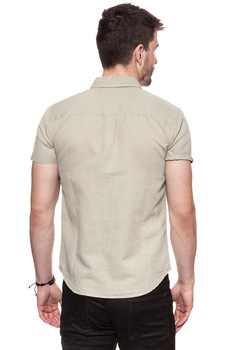 KOSZULA MĘSKA KRÓTKI RĘKAW WRANGLER SS 1PKT SHIRT PLAZA TAUPE W5860LOU5 112129512