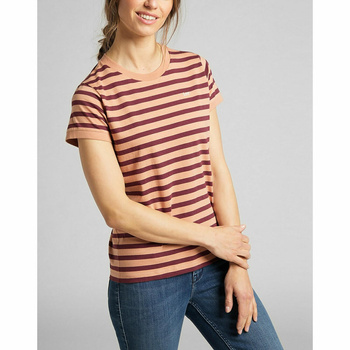 LEE STRIPE TEE DAMSKI T-SHIRT REDRUM L40XCIO