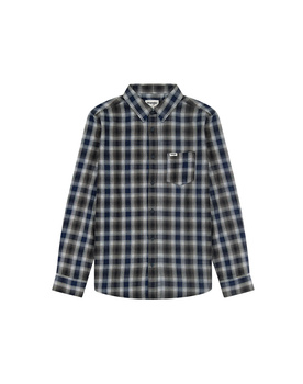 MĘSKA KOSZULA KRATA WRANGLER 1 PKT INDIGO SHIRT NAVY 112357226