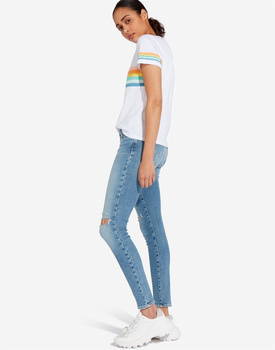 WRANGLER RAINBOW TEE DAMSKI T-SHIRT KOSZULKA Z KRÓTKIM RĘKAWEM WHITE W7N4EV989 112131970