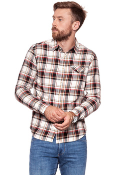 KOSZULA WRANGLER LS 1PKT FLAP SHIRT RED W5932SN47 112129736