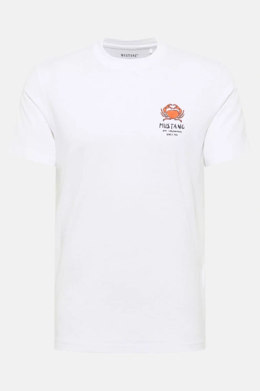 Męski T-Shirt Mustang Style Austin Bright White 1016495 2007